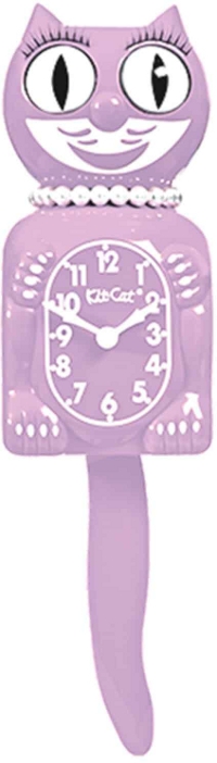 California Clock, Lady Kit-Cat, Pastel Lilac, LBC-56