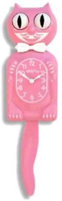 California Clock, Kitty-Cat, Pink Satin