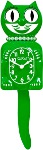 California Clock, Lady Kit-Cat, Classic Green, LBC-54