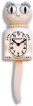 California Clock, Lady Kit-Cat, White, LBC-12