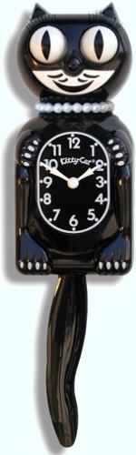 California Clock, Miss Kitty-Cat, Black